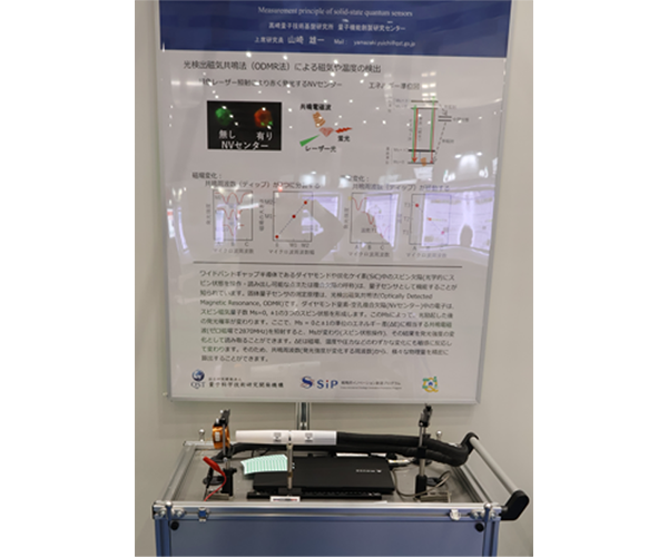 固体量子センサ デモ機展示